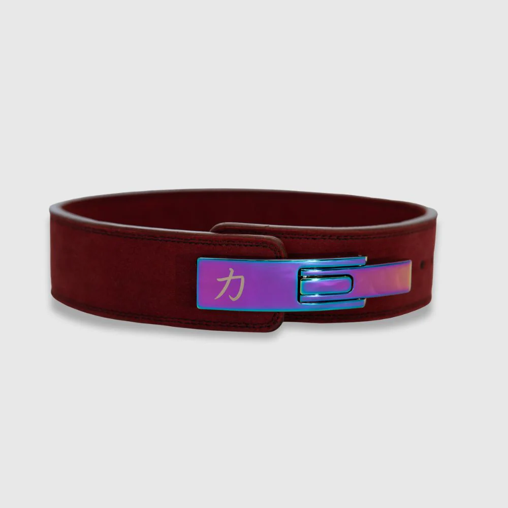10mm Lever Belt 3" Wide - Wine Red - IPF Approved - Image 12