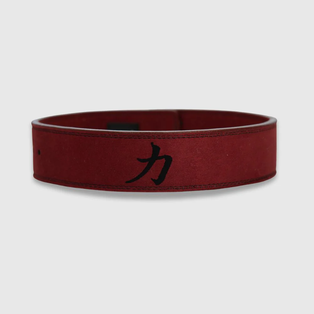 10mm Lever Belt 3" Wide - Wine Red - IPF Approved - Image 2