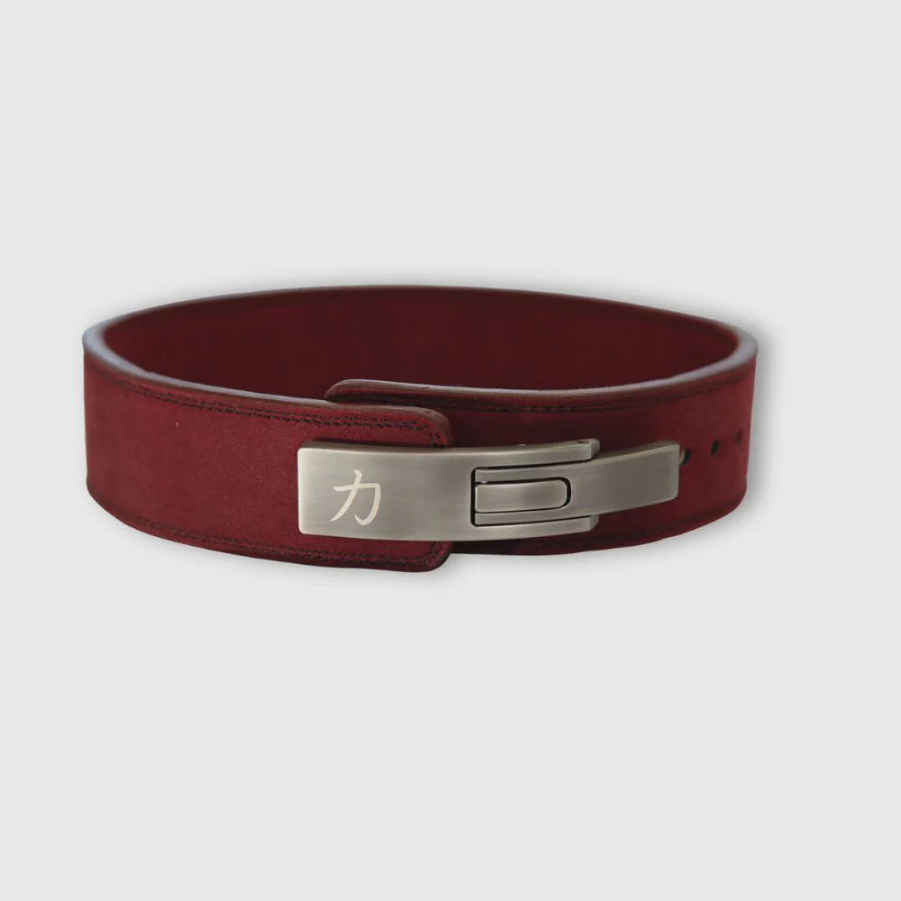 10mm Lever Belt 3" Wide - Wine Red - IPF Approved - Image 4