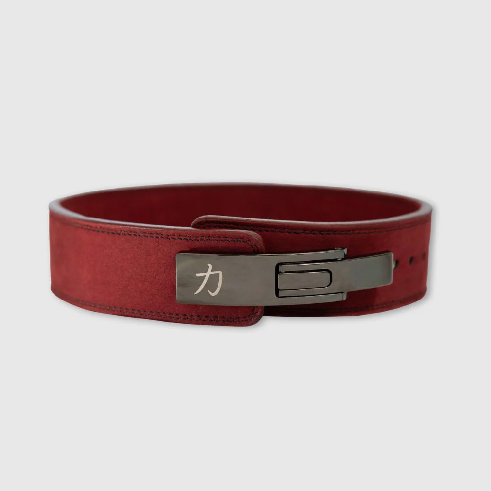 10mm Lever Belt 3" Wide - Wine Red - IPF Approved - Image 6