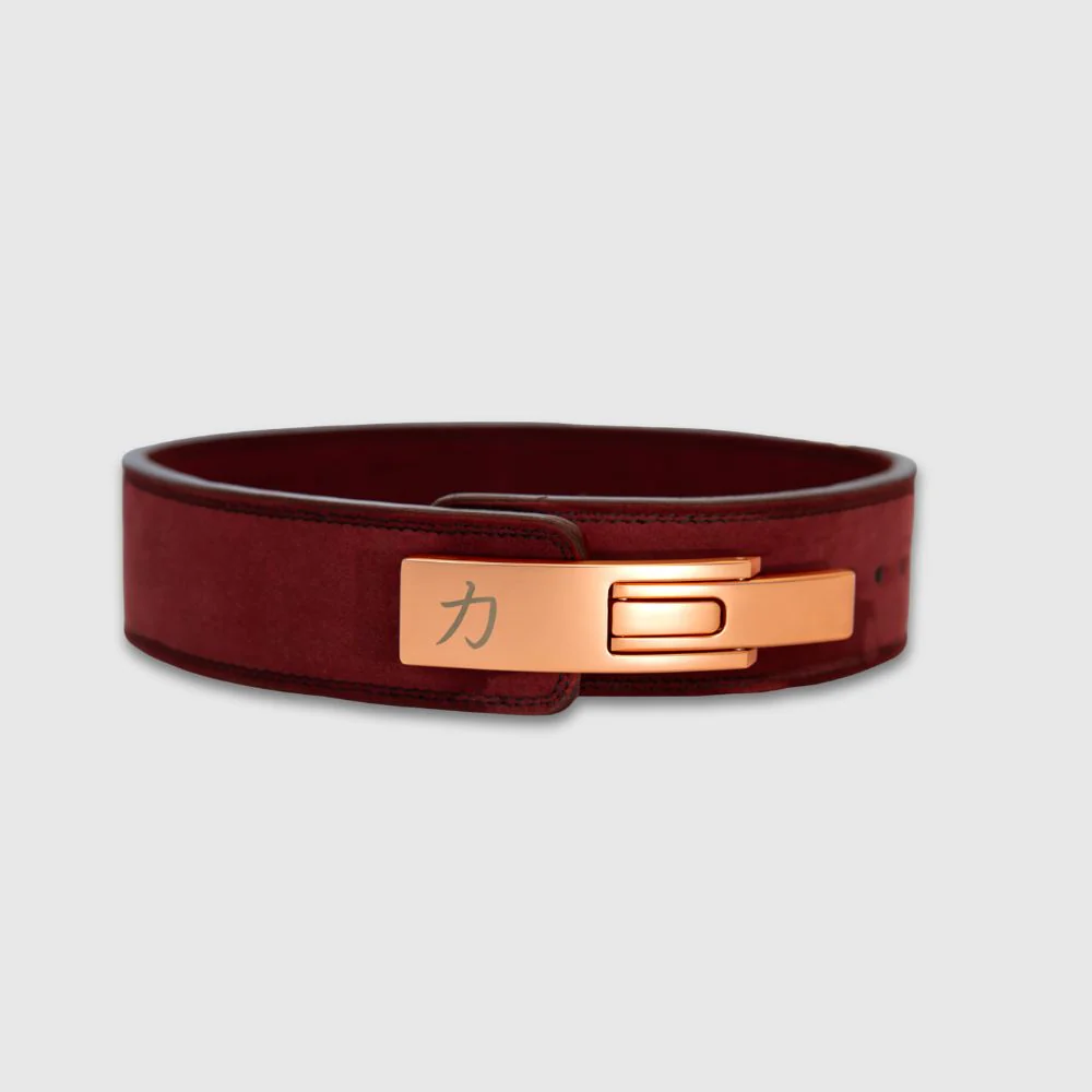 10mm Lever Belt 3" Wide - Wine Red - IPF Approved - Image 8