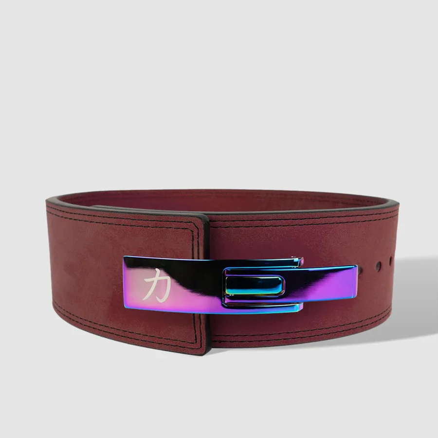 10mm Lever Belt - Wine Red - IPF Approved - Image 12