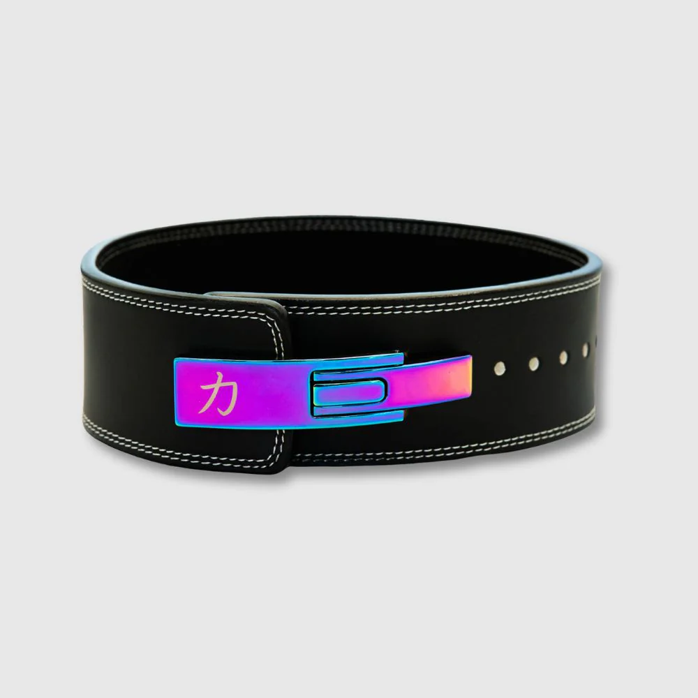 10mm Lever Belt - Embossed Logo Black - IPF Approved - Image 12
