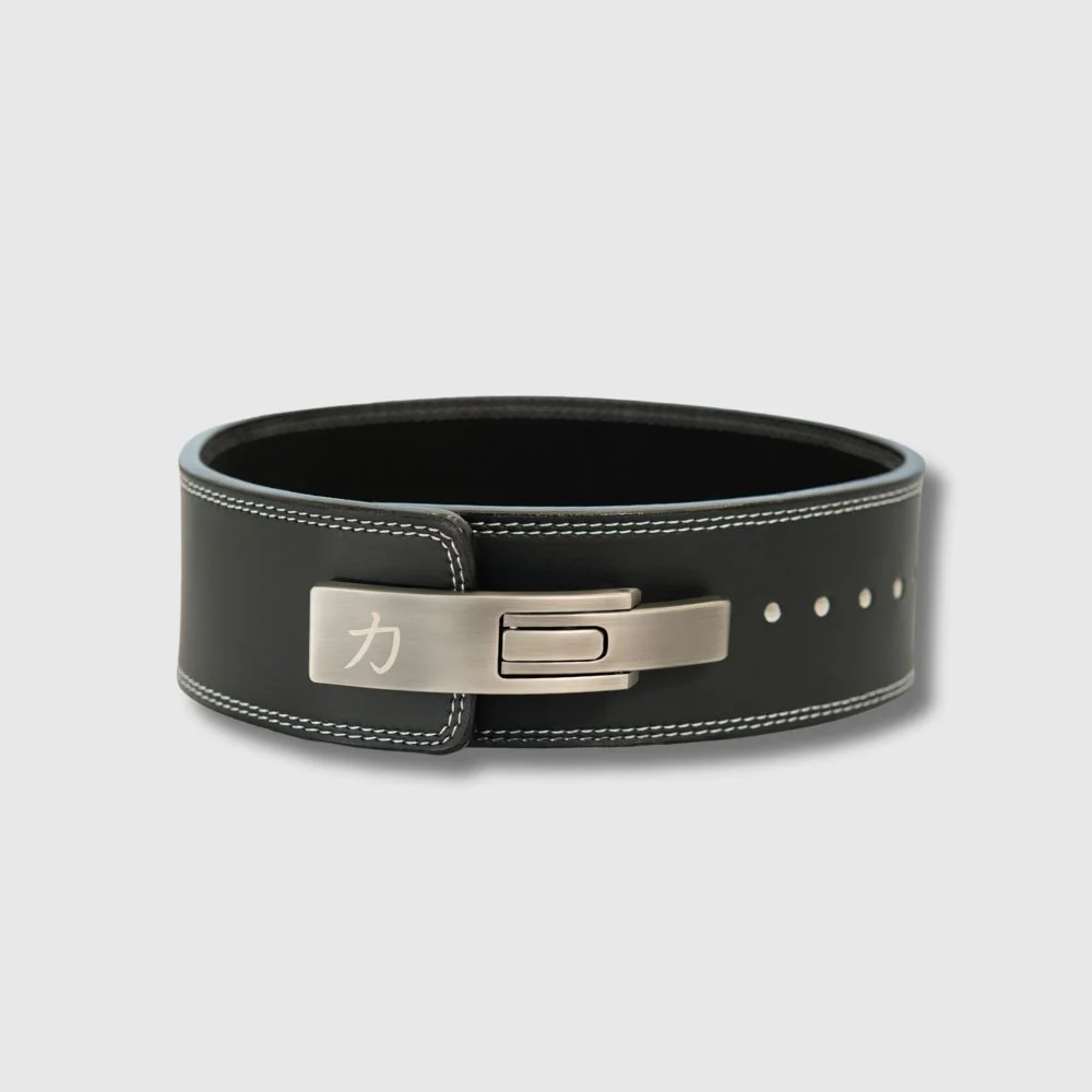 10mm Lever Belt - Embossed Logo Black - IPF Approved - Image 4
