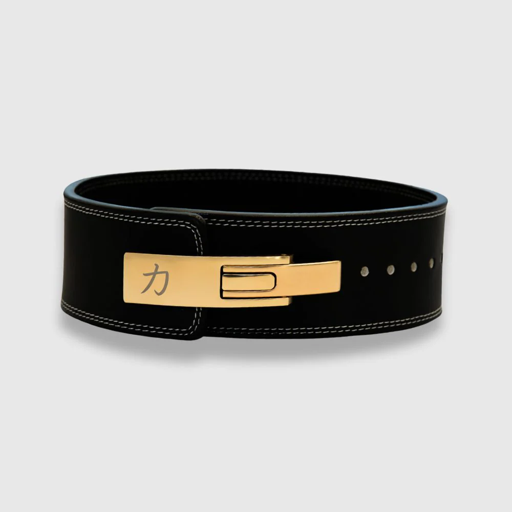 10mm Lever Belt - Embossed Logo Black - IPF Approved - Image 8