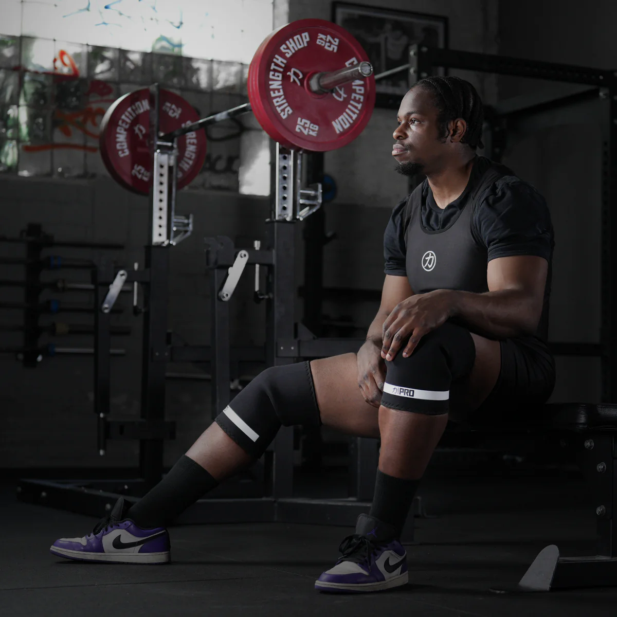 7mm Inferno PRO Knee Sleeves - Extra Stiff Neoprene - Black - IPF APPROVED - ONLY SIZE 2XS, 4XL & 5XL - Image 10