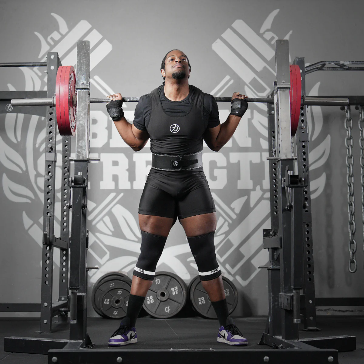 7mm Inferno PRO Knee Sleeves - Extra Stiff Neoprene - Black - IPF APPROVED - ONLY SIZE 2XS, 4XL & 5XL - Image 8
