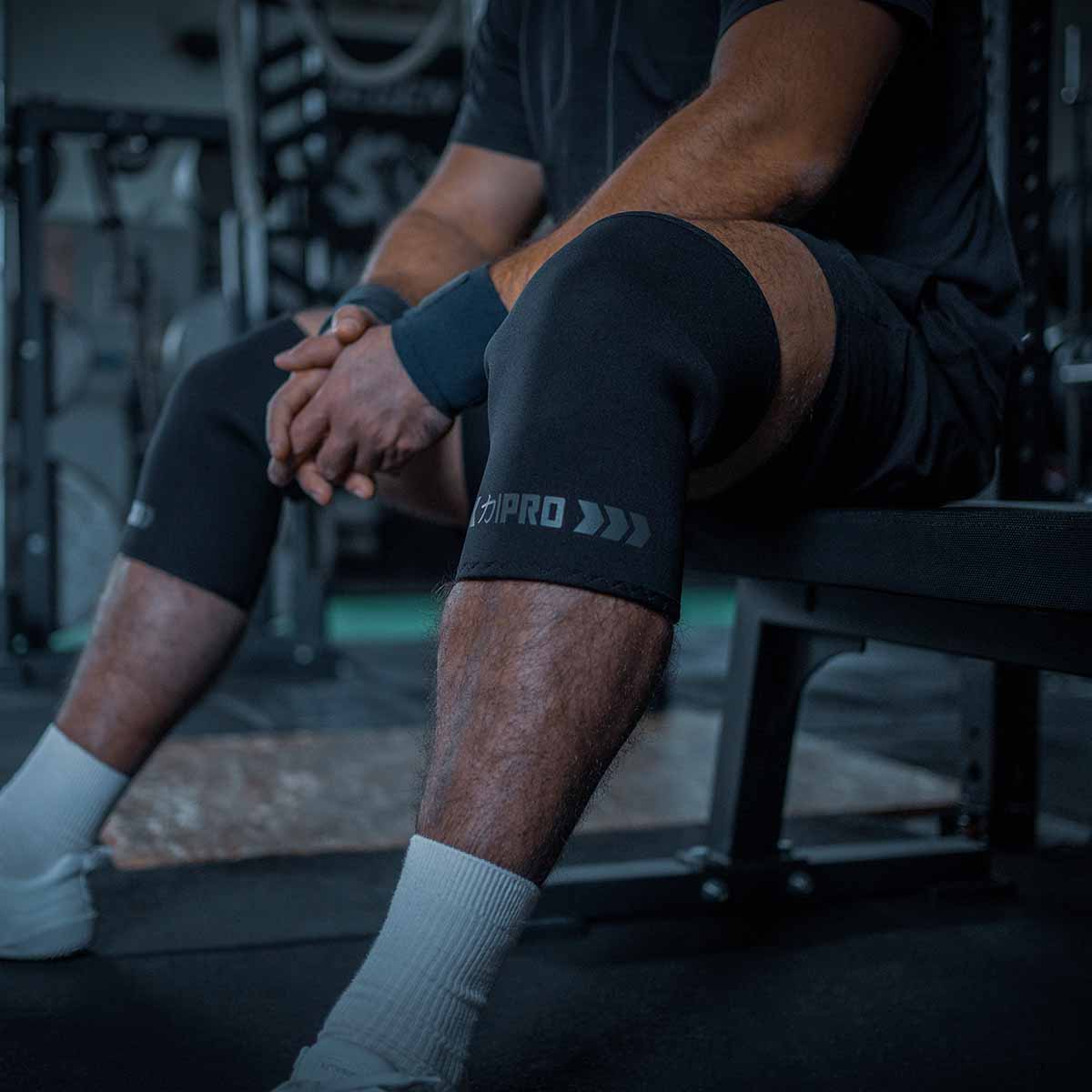 7mm Inferno PRO Knee Sleeves - Extra Stiff Neoprene - Stealth - IPF APPROVED - Image 9