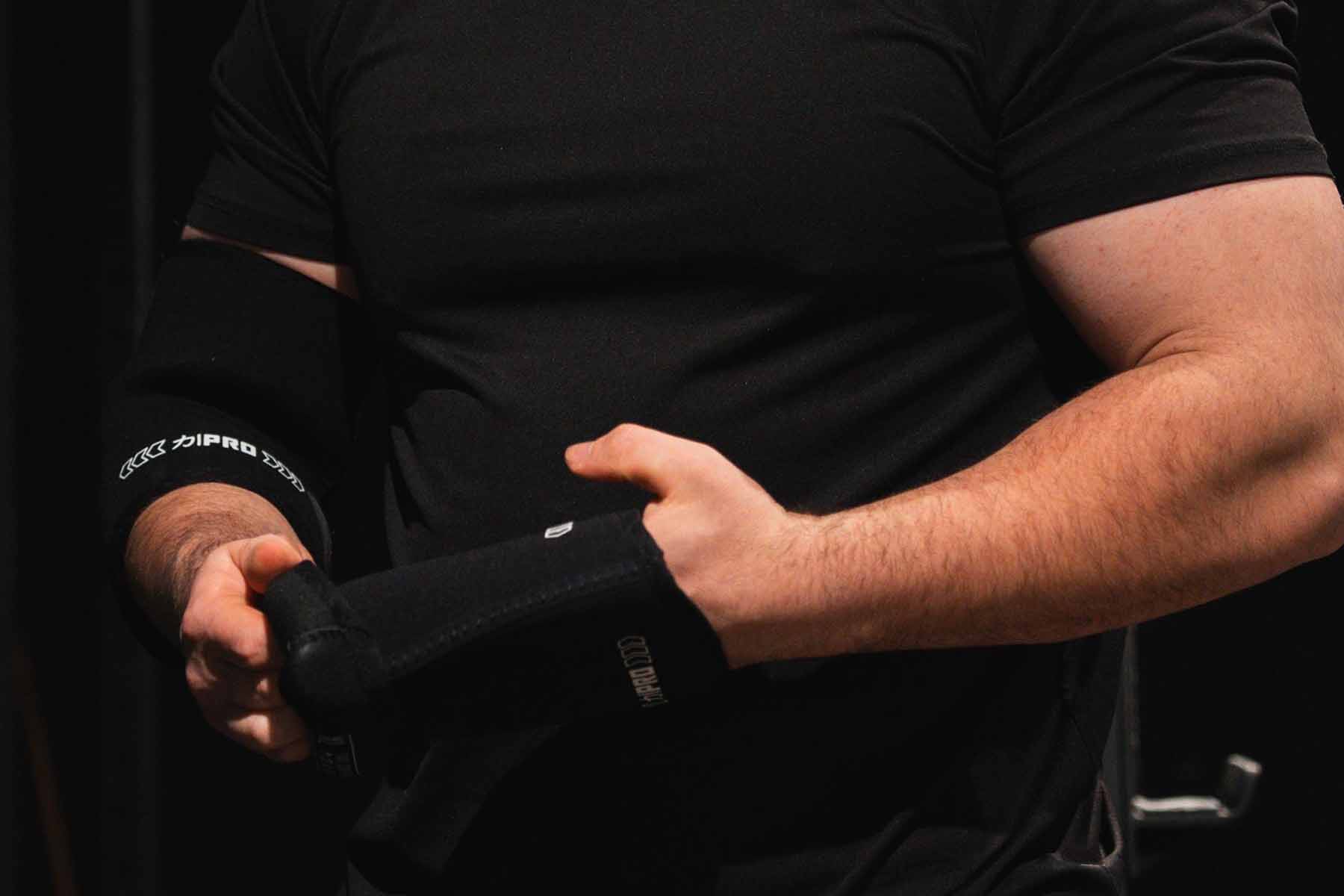 7mm Pro Lite Elbow Sleeves - Hybrid Extra Stiff/Regular Neoprene - Finalrep Approved - Image 9