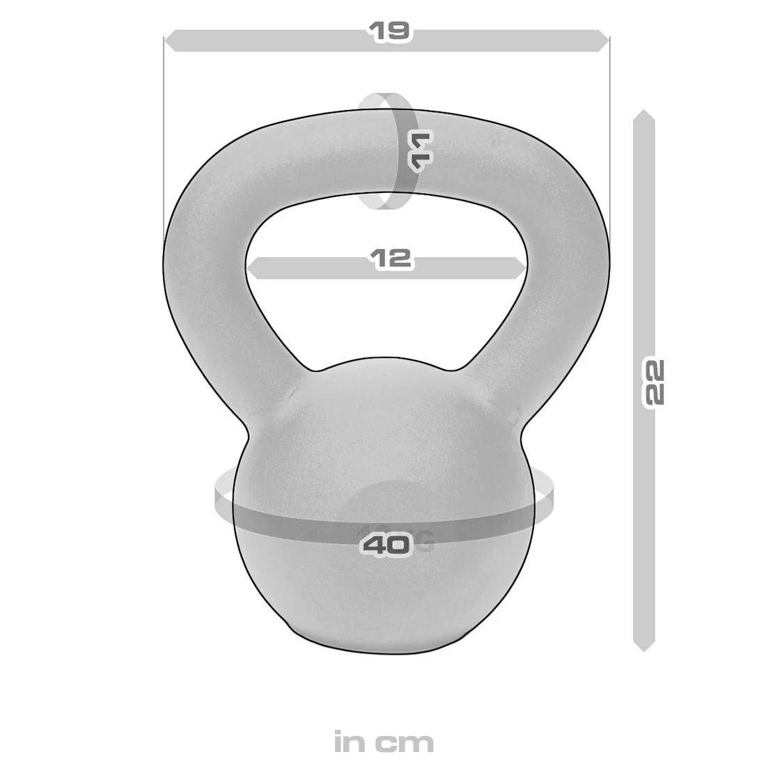 Black Powder Coated Kettlebells 4kg - 64kg - Image 24