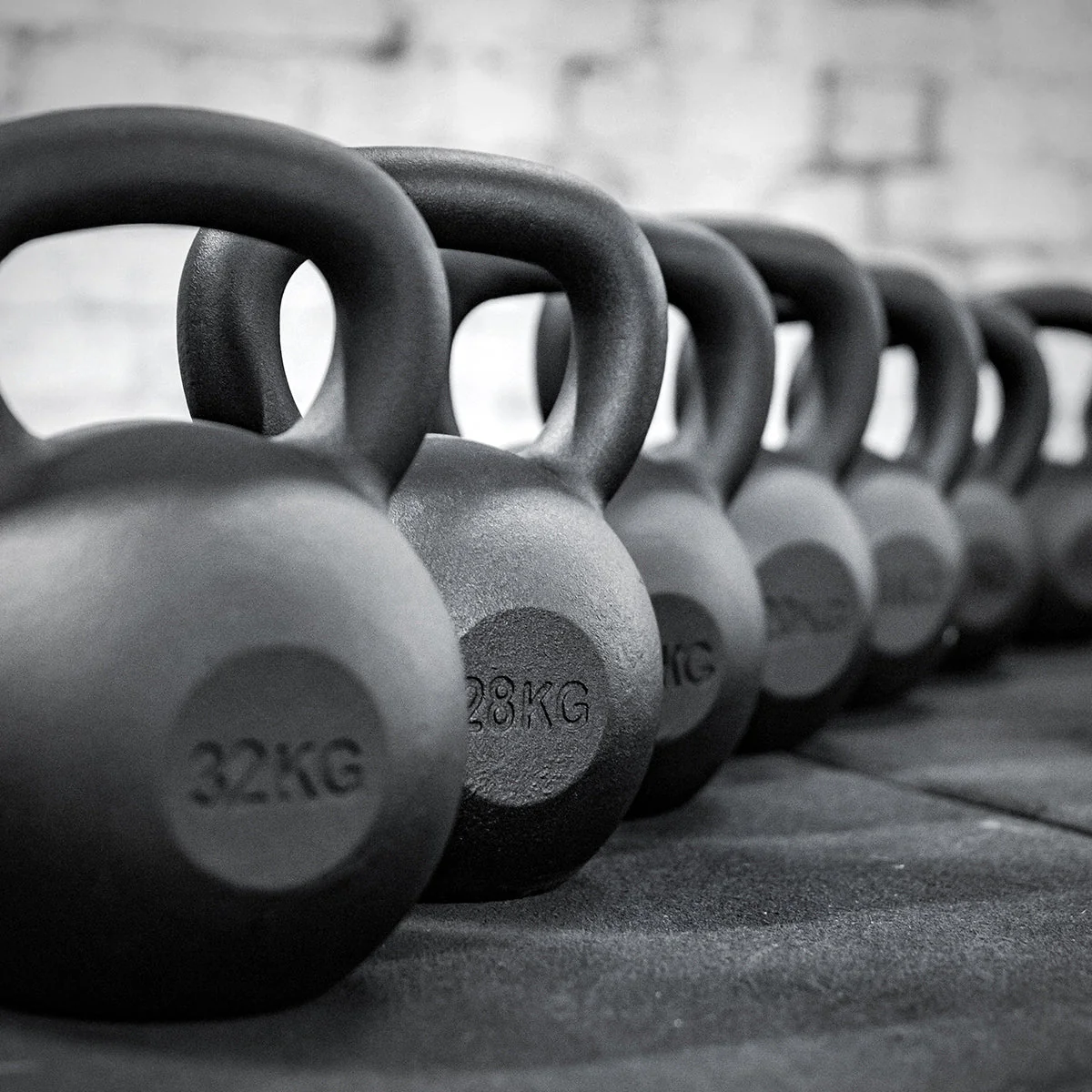 Black Powder Coated Kettlebells 4kg - 64kg - Image 3