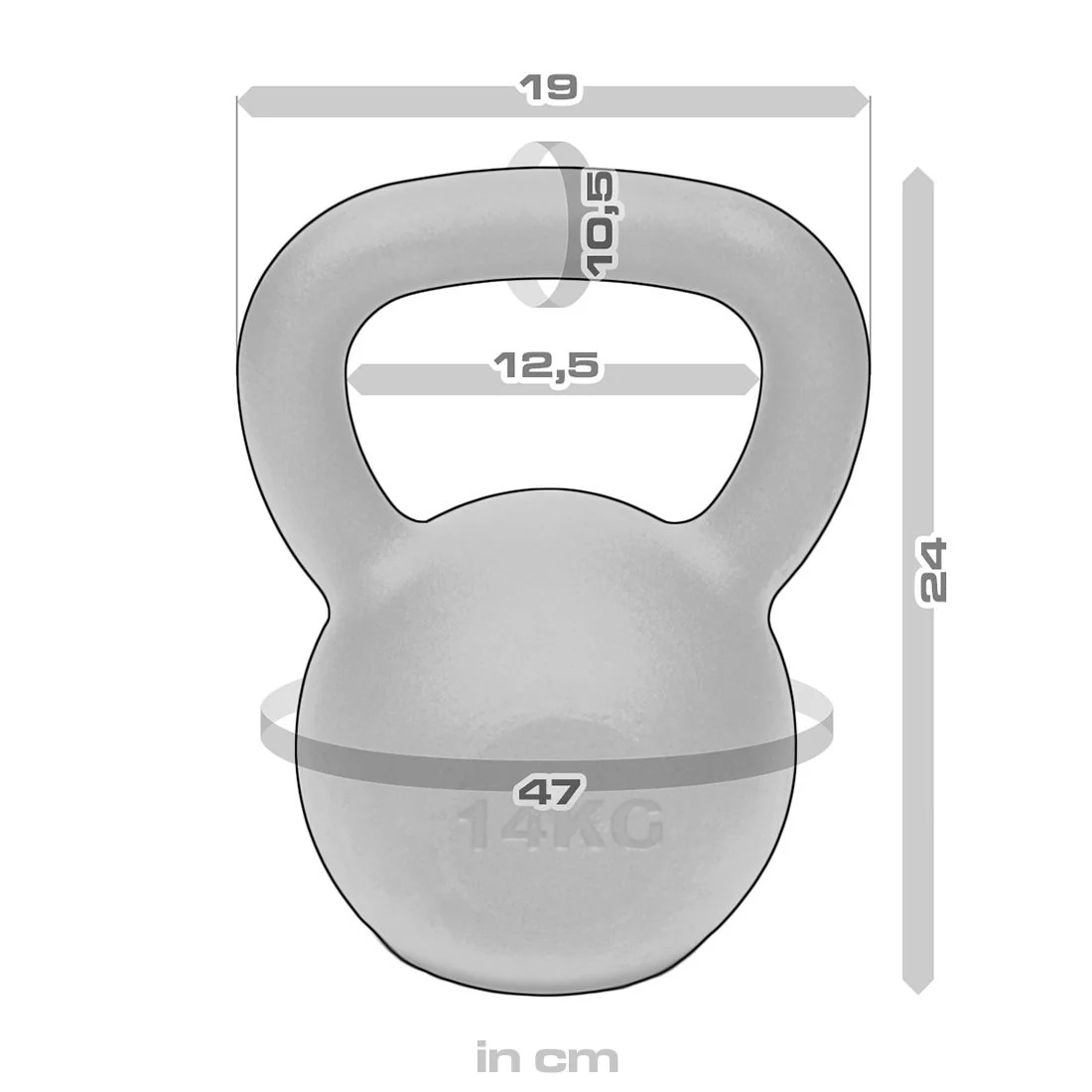Black Powder Coated Kettlebells 4kg - 64kg - Image 38