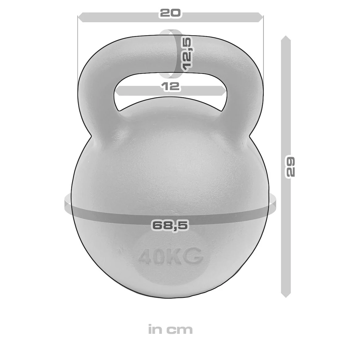 Black Powder Coated Kettlebells 4kg - 64kg - Image 69