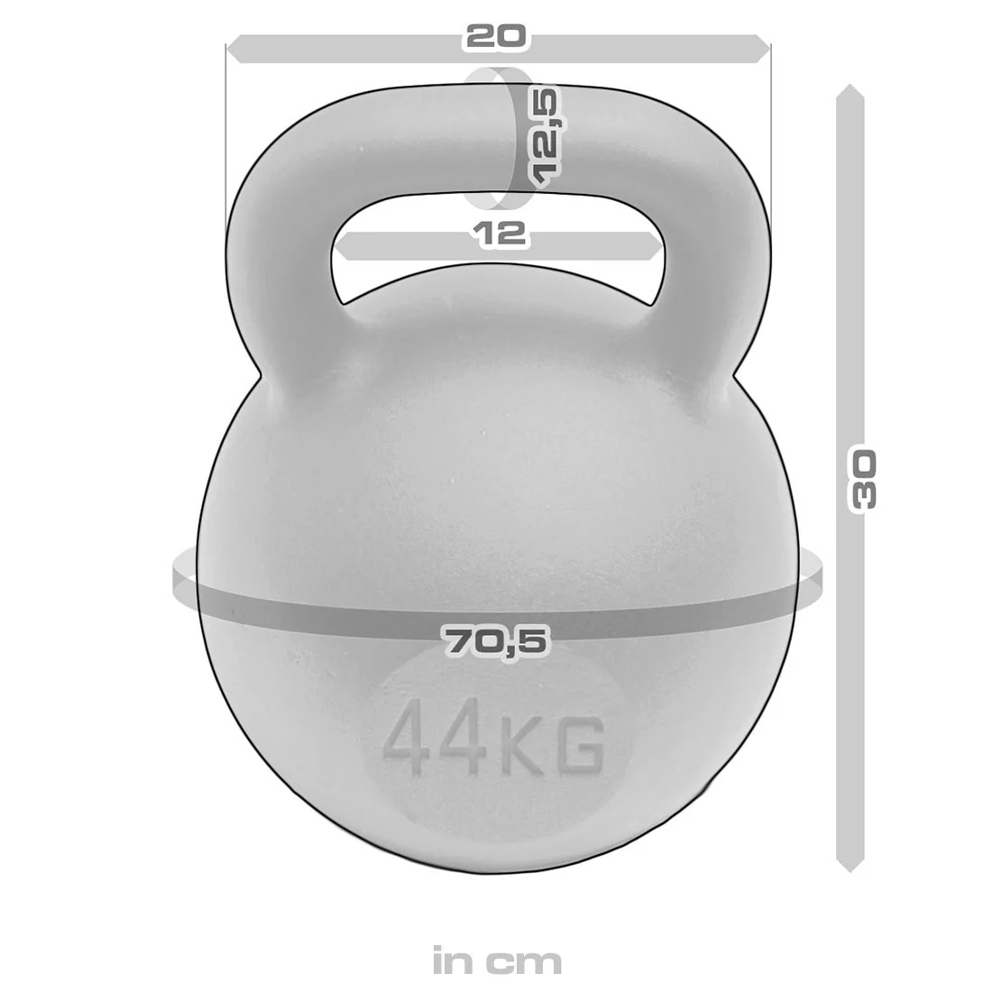 Black Powder Coated Kettlebells 4kg - 64kg - Image 74