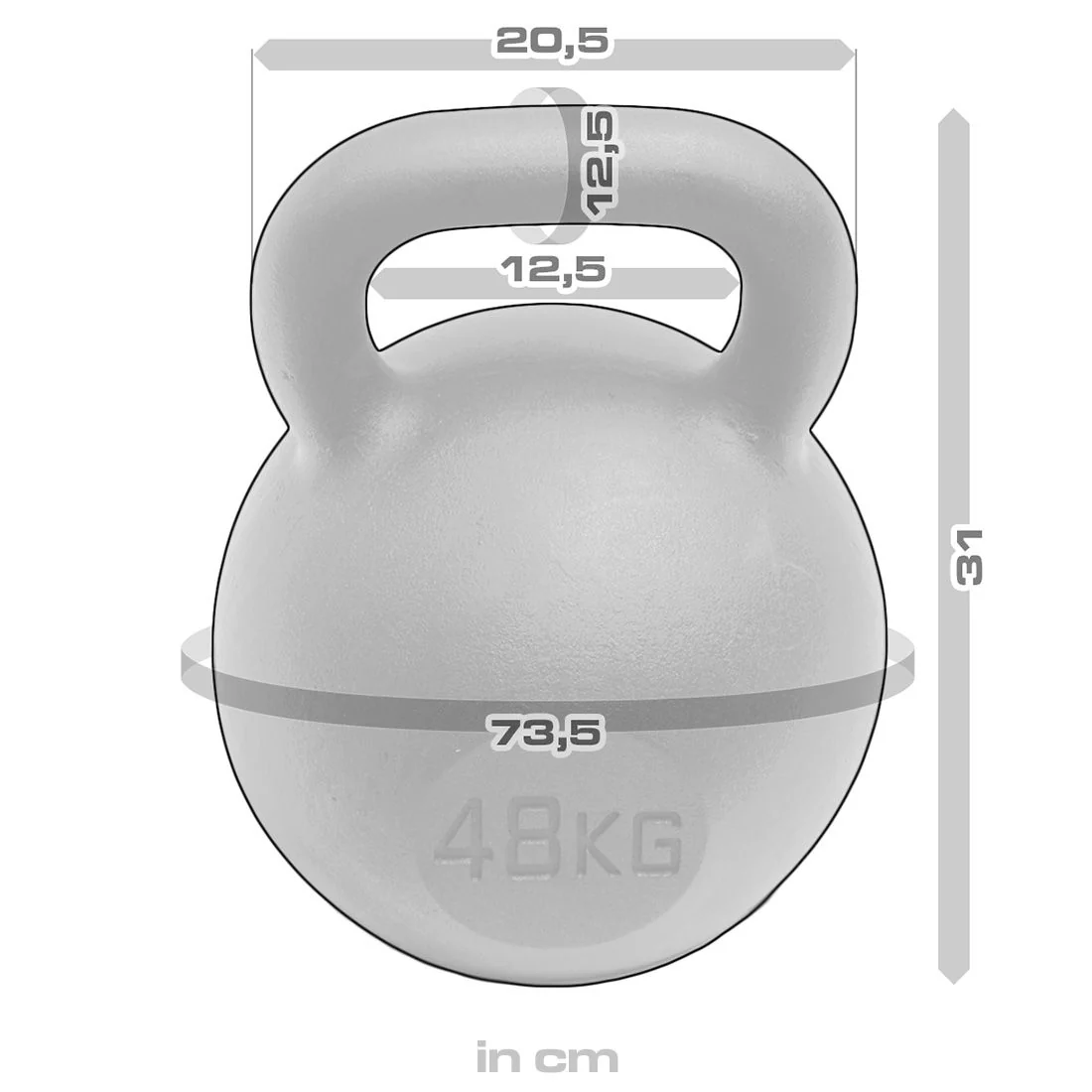 Black Powder Coated Kettlebells 4kg - 64kg - Image 79