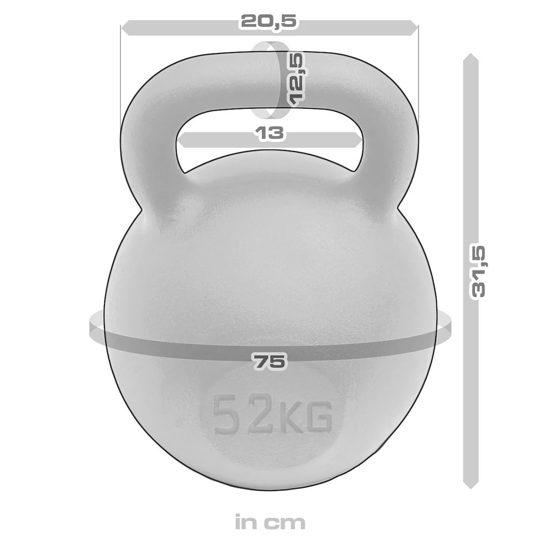Black Powder Coated Kettlebells 4kg - 64kg - Image 81