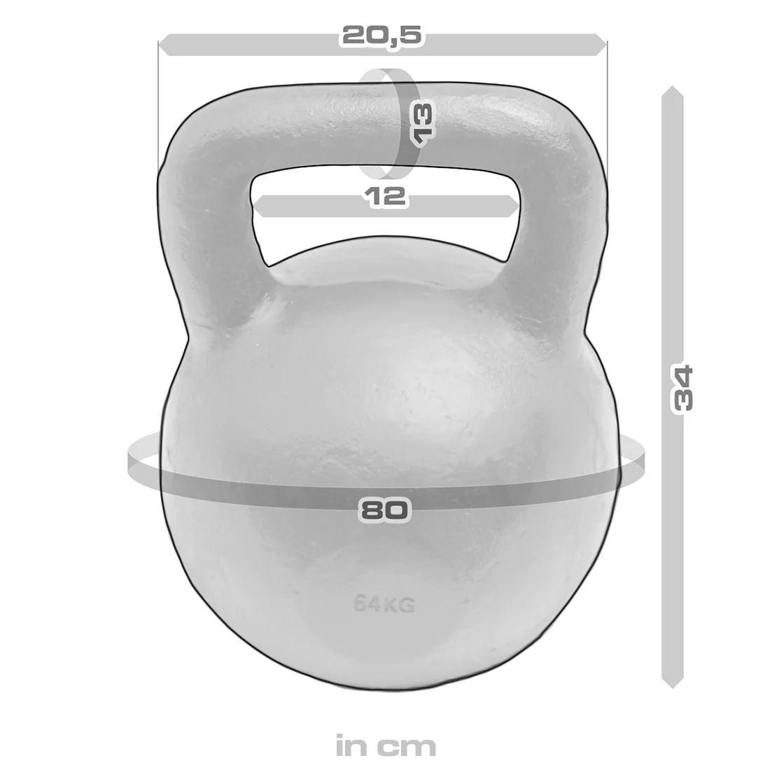 Black Powder Coated Kettlebells 4kg - 64kg - Image 87
