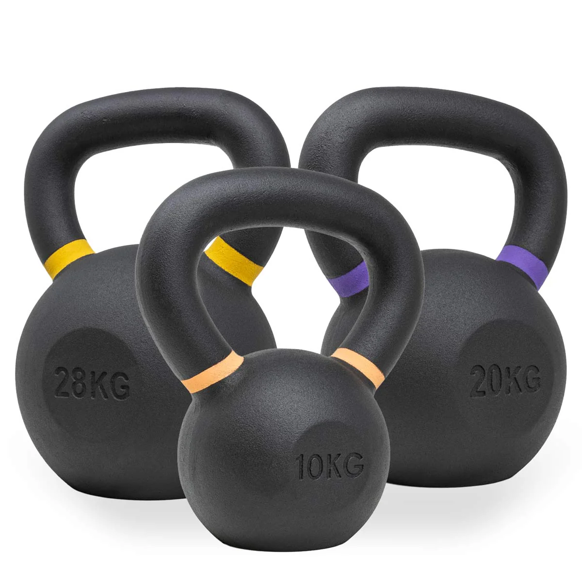Black Powder Coated Kettlebells 4kg - 64kg - Image 90
