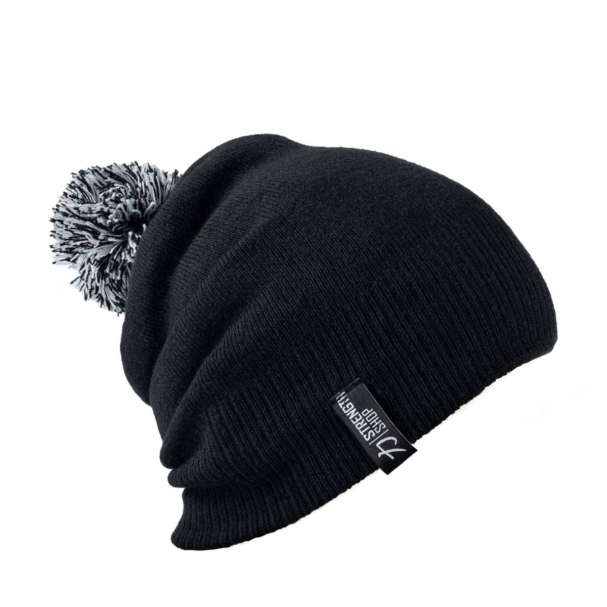Strength Wear Bobble Hat - Black/White - Image 2