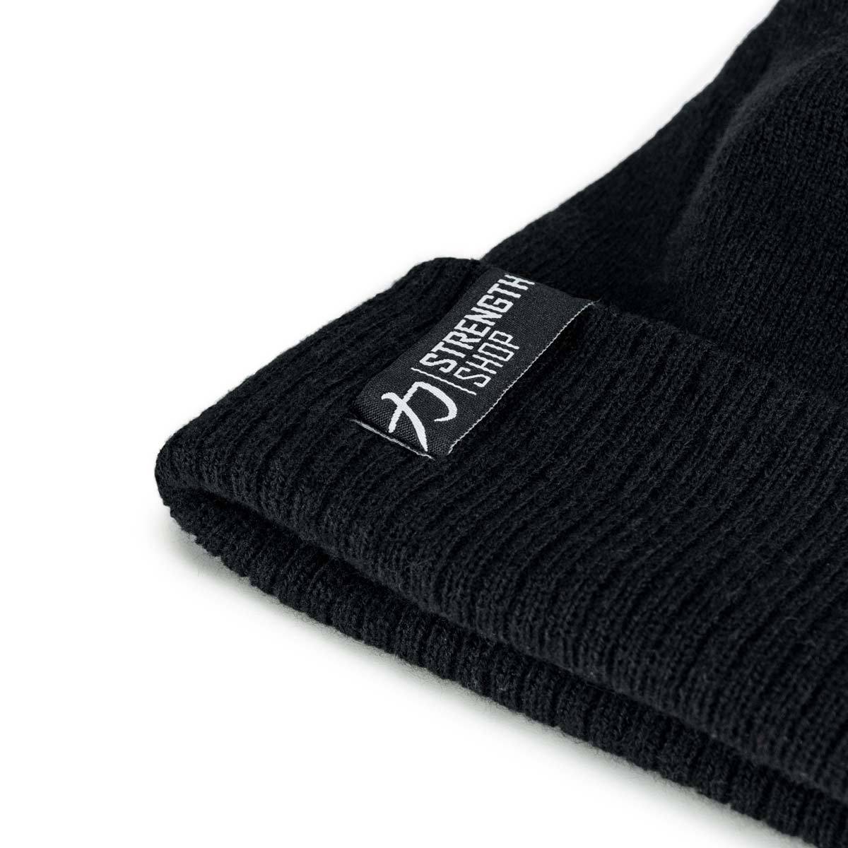 Strength Wear Bobble Hat - Black/White - Image 4