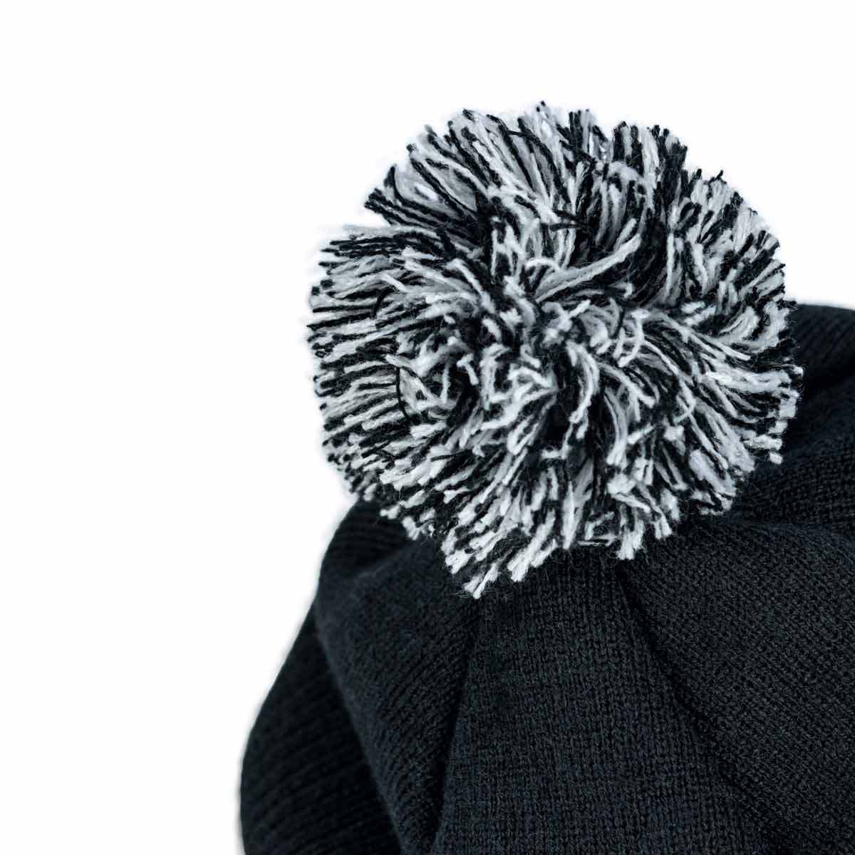 Strength Wear Bobble Hat - Black/White - Image 5