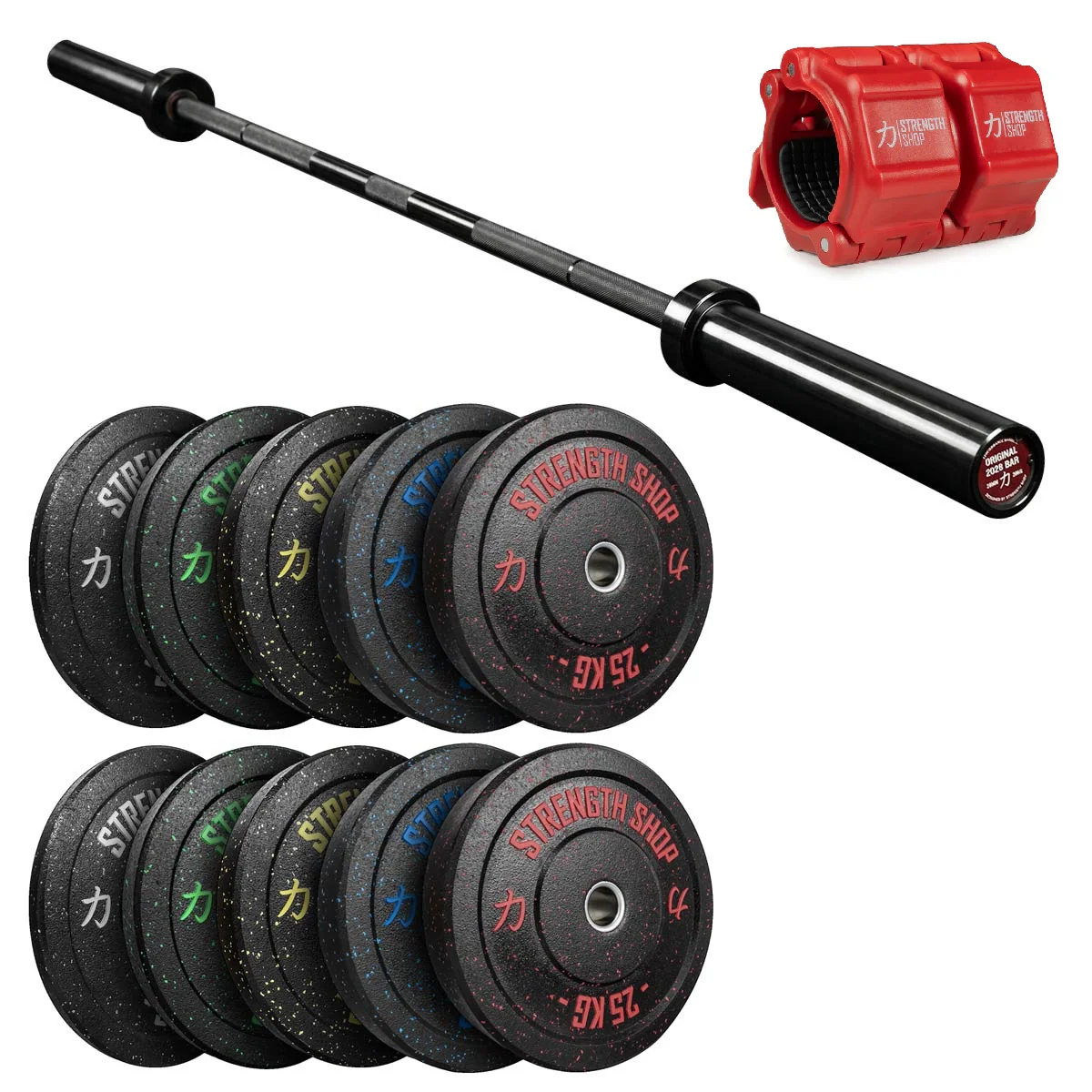 Crumb Bumper Plates Set, Original 2028 Olympic Bar & Flip Lock V2 Collars Package - Image 4