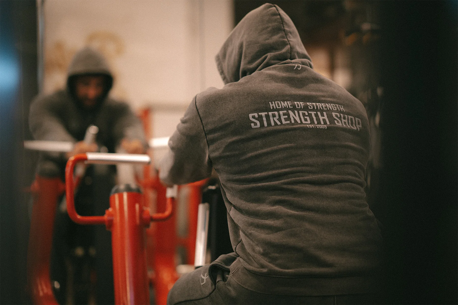 Home of Strength - Hoodie, Stone-Washed Grey - Image 6