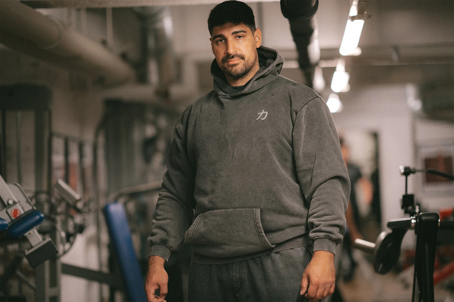 Home of Strength - Hoodie, Stone-Washed Grey - Image 7