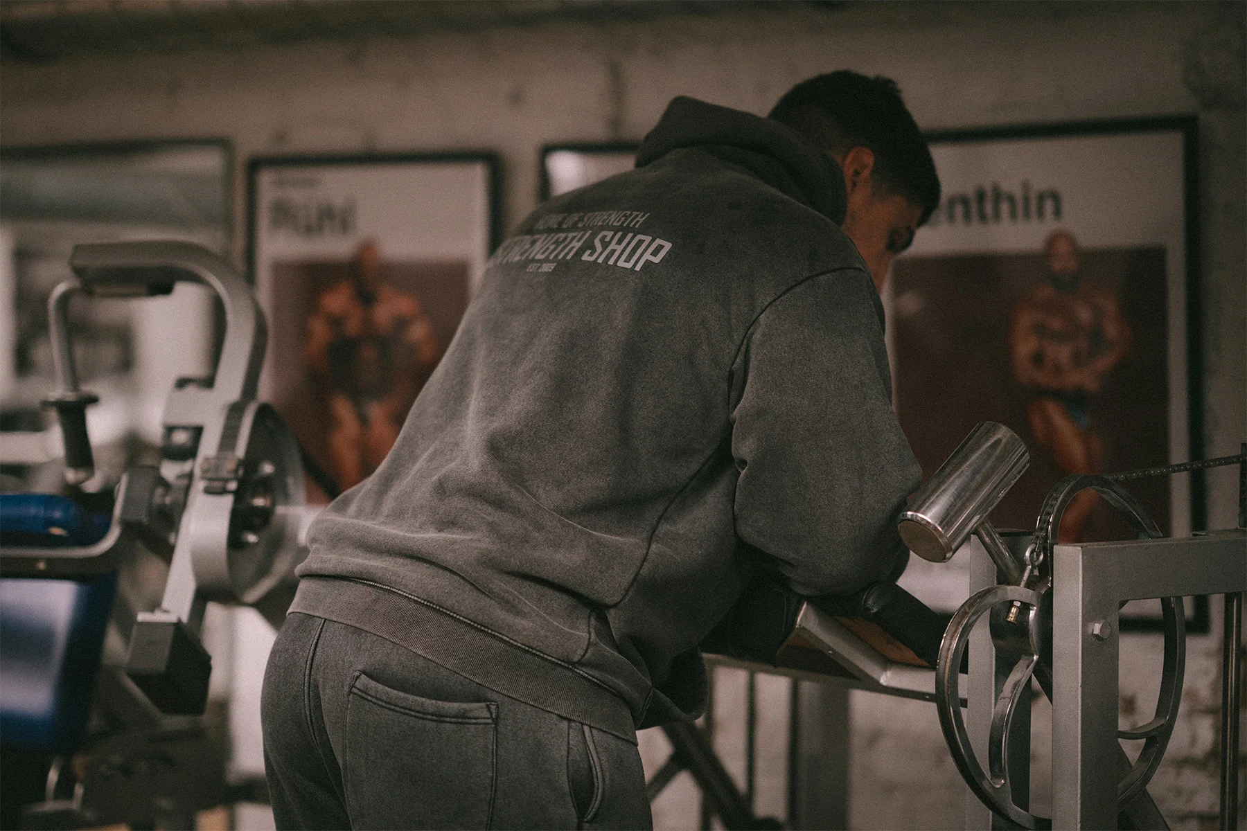 Home of Strength - Hoodie, Stone-Washed Grey - Image 8