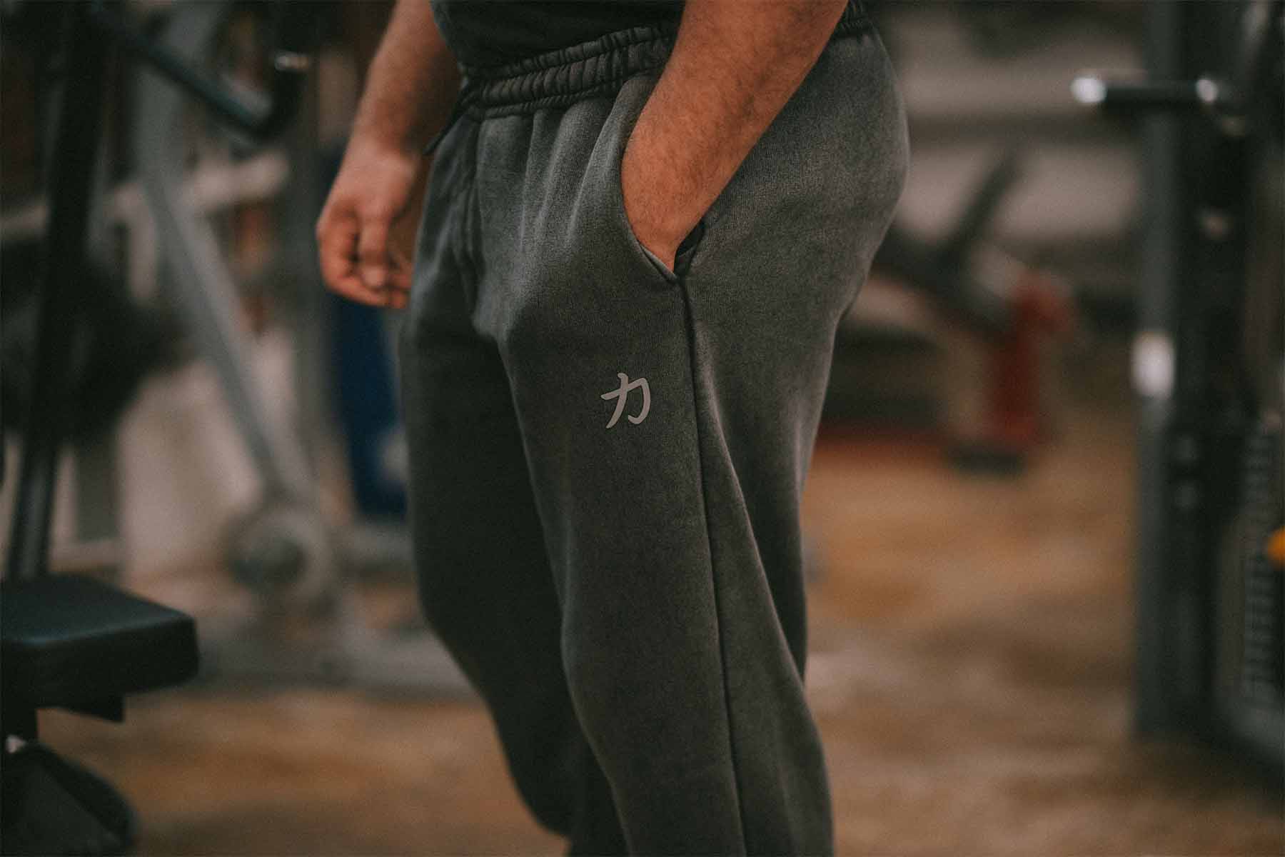 Home of Strength - Joggers, Stone-Washed Grey - Image 7