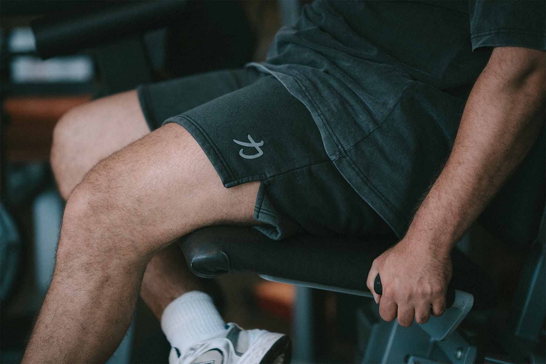 Home of Strength - Shorts, Stone-Washed Grey - Image 4