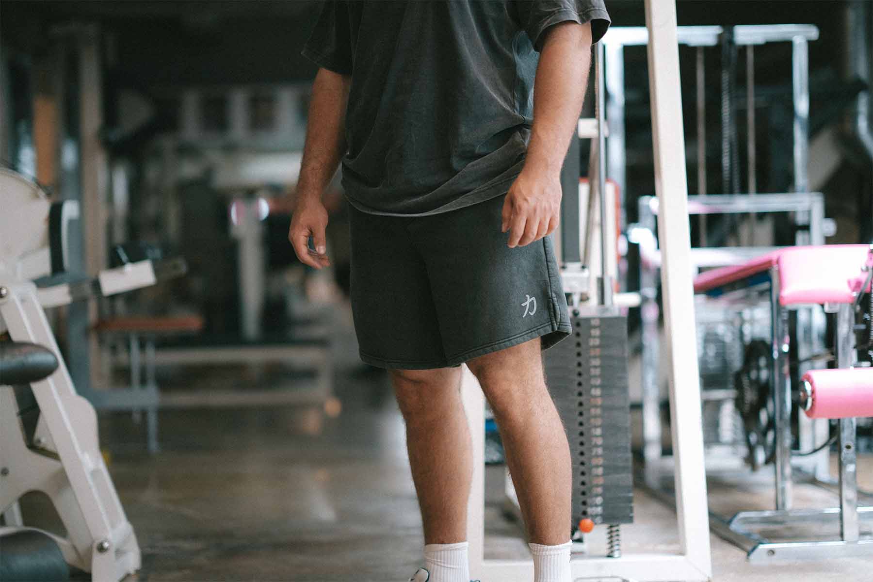 Home of Strength - Shorts, Stone-Washed Grey - Image 6