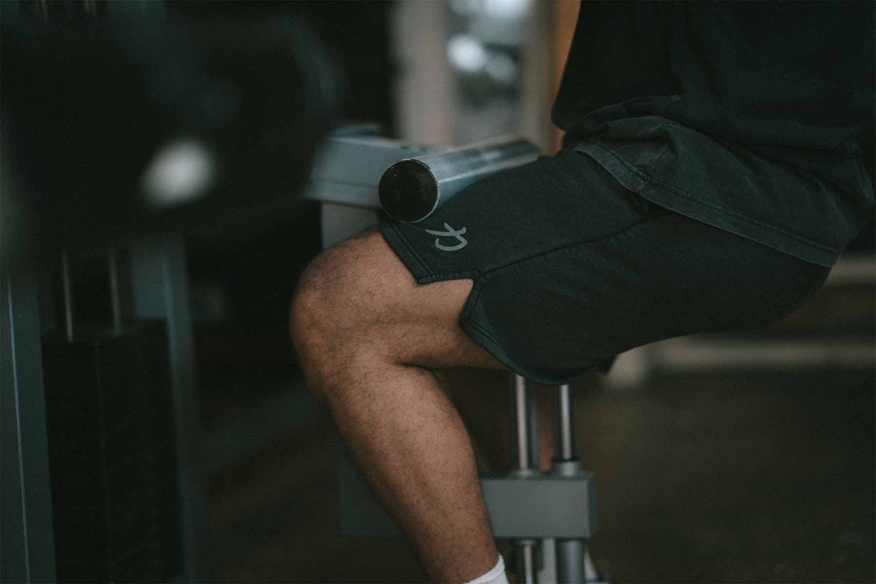 Home of Strength - Shorts, Stone-Washed Grey - Image 8