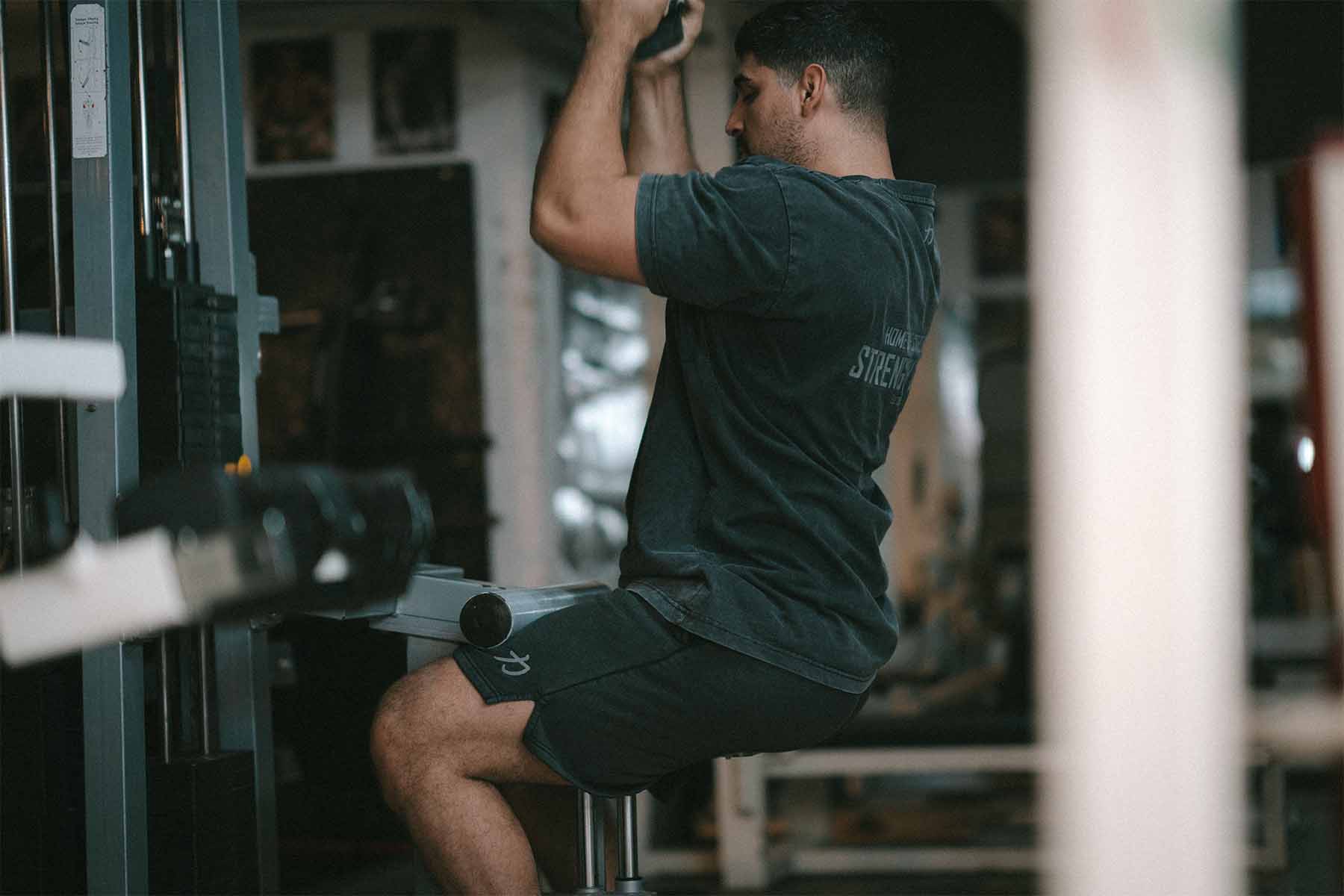 Home of Strength - Shorts, Stone-Washed Grey - Image 9