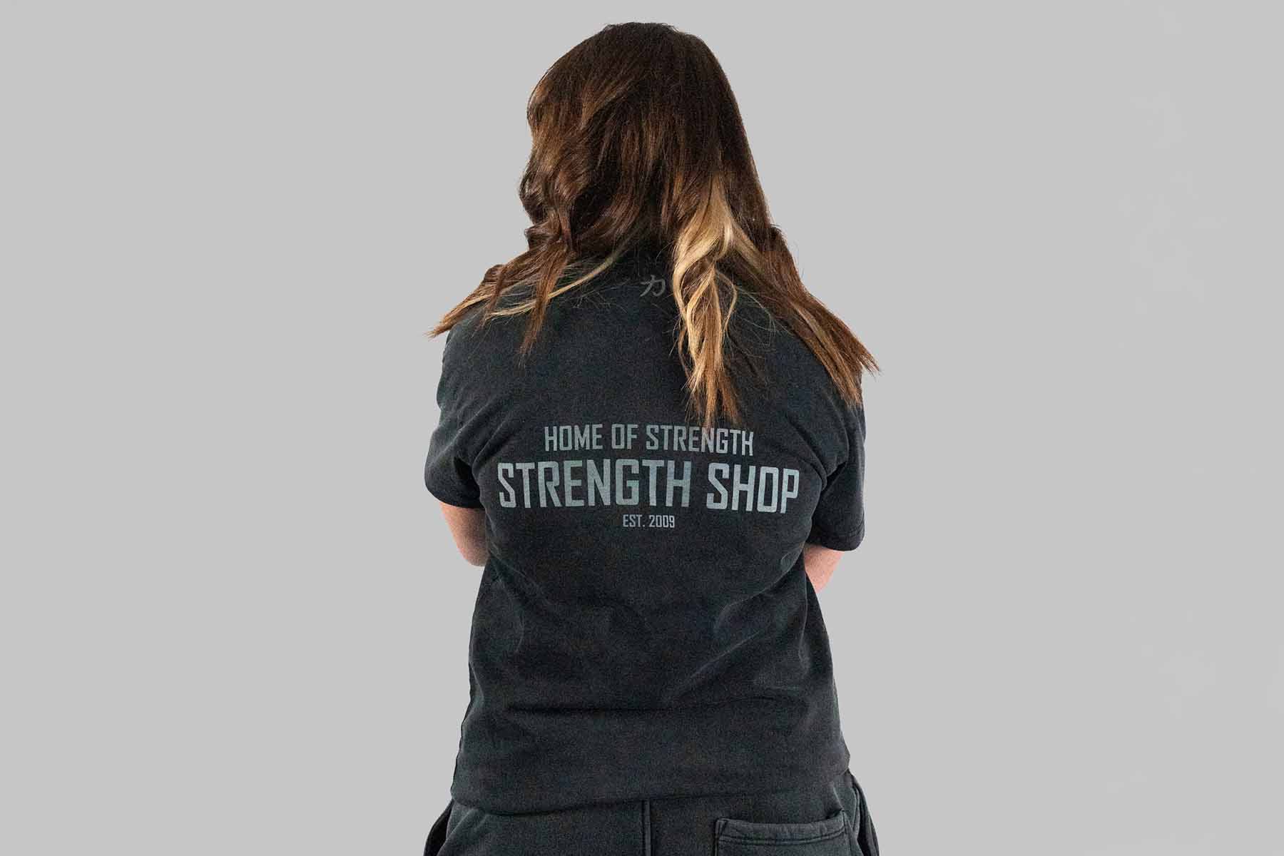 Home of Strength - T-Shirt, Stone-Washed Grey - Image 4