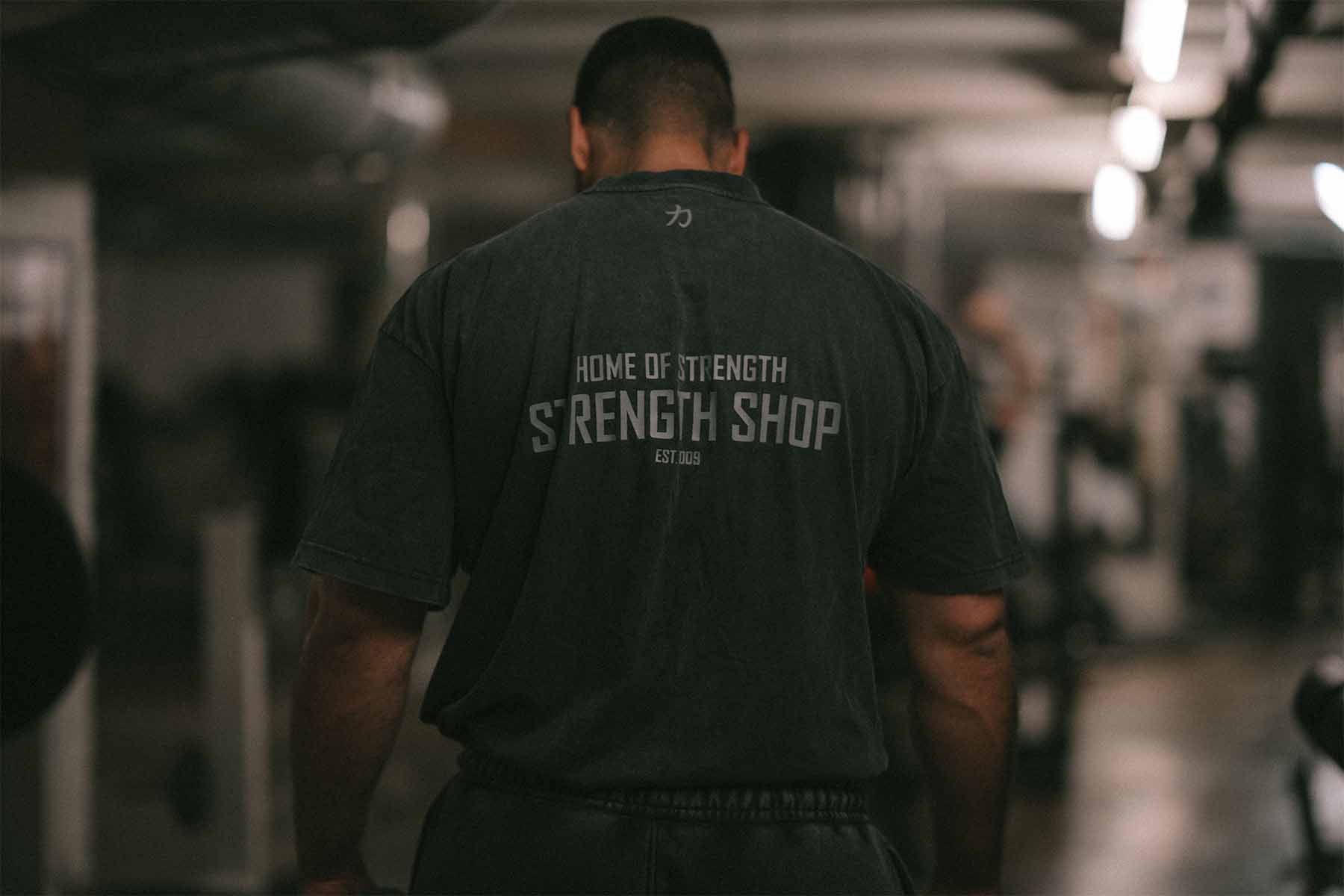 Home of Strength - T-Shirt, Stone-Washed Grey - Image 5