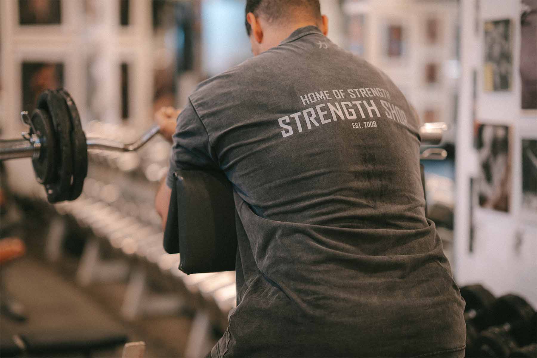 Home of Strength - T-Shirt, Stone-Washed Grey - Image 7