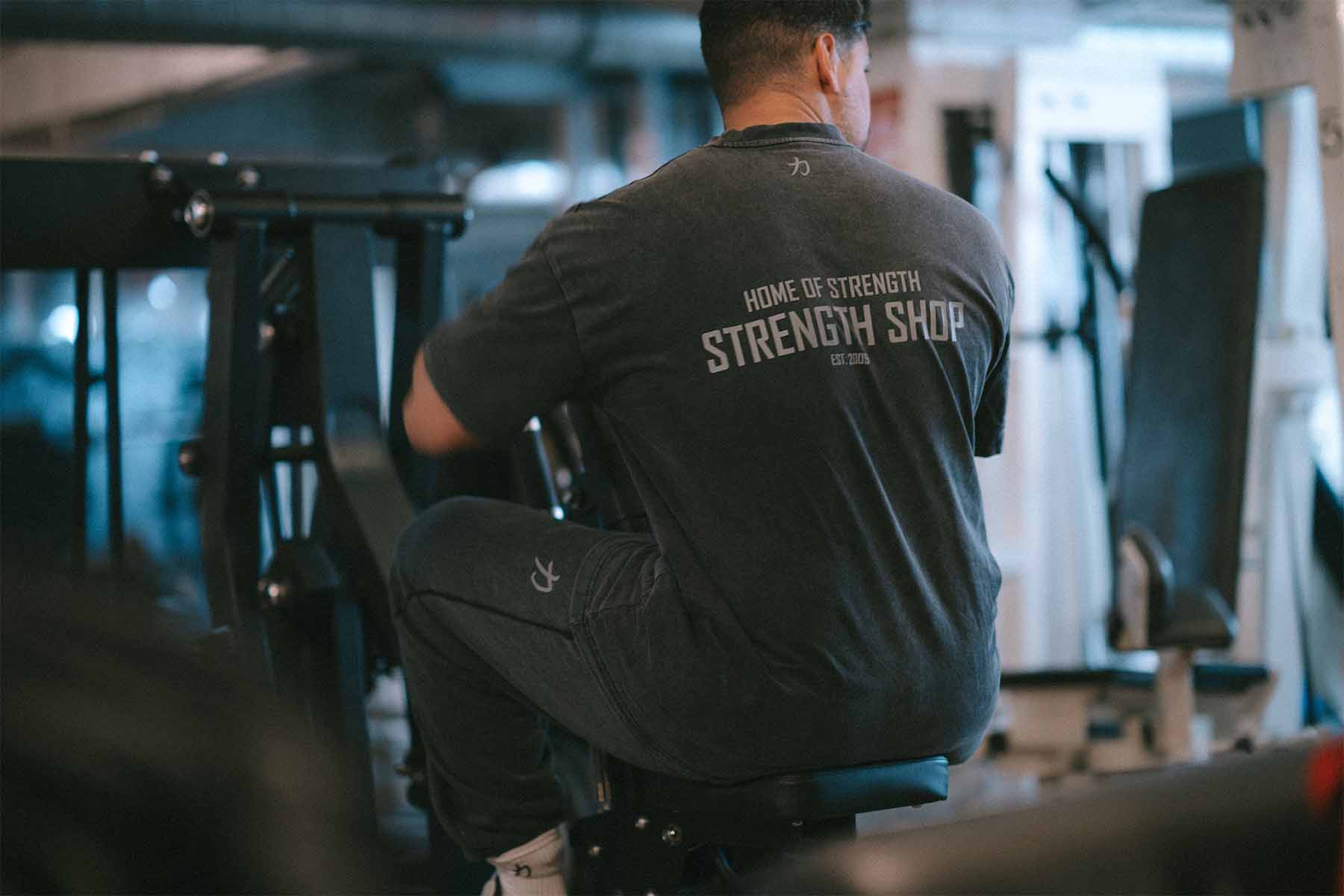 Home of Strength - T-Shirt, Stone-Washed Grey - Image 9