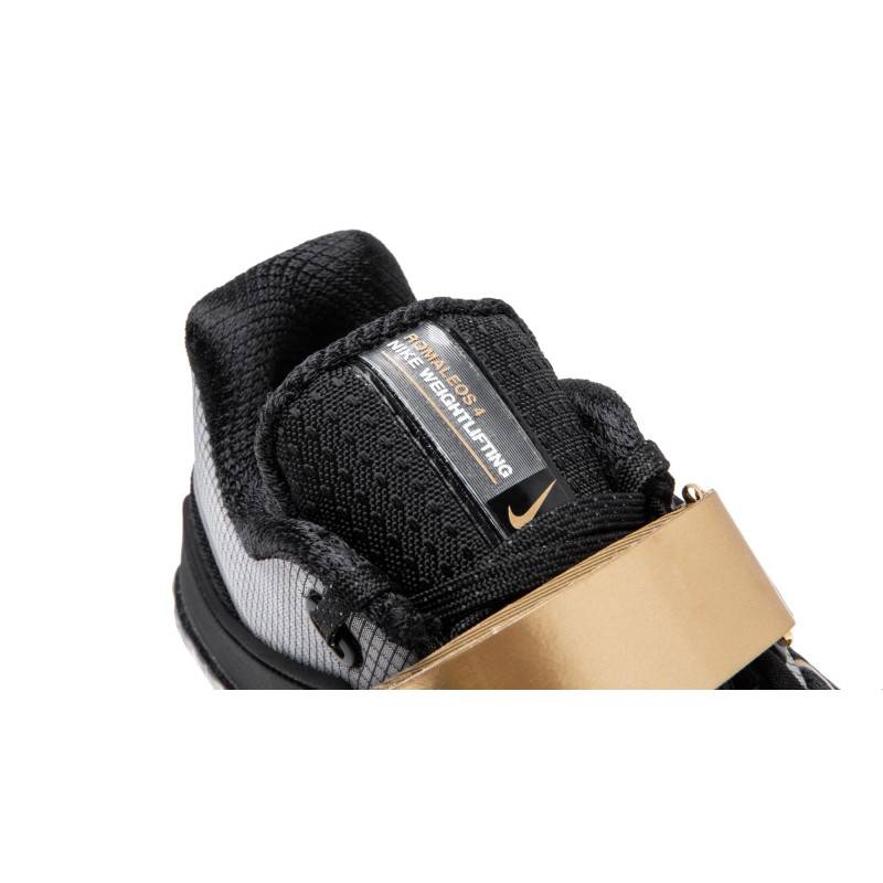 Nike Romaleos 4 - Black/Metallic Gold-White - Image 4