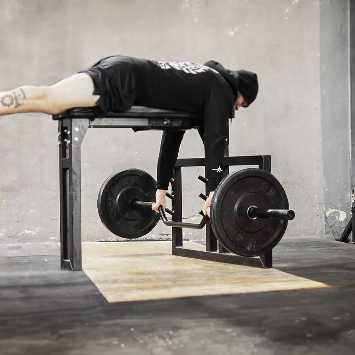 Olympic Cambered Bench Press / Row Bar - Image 9