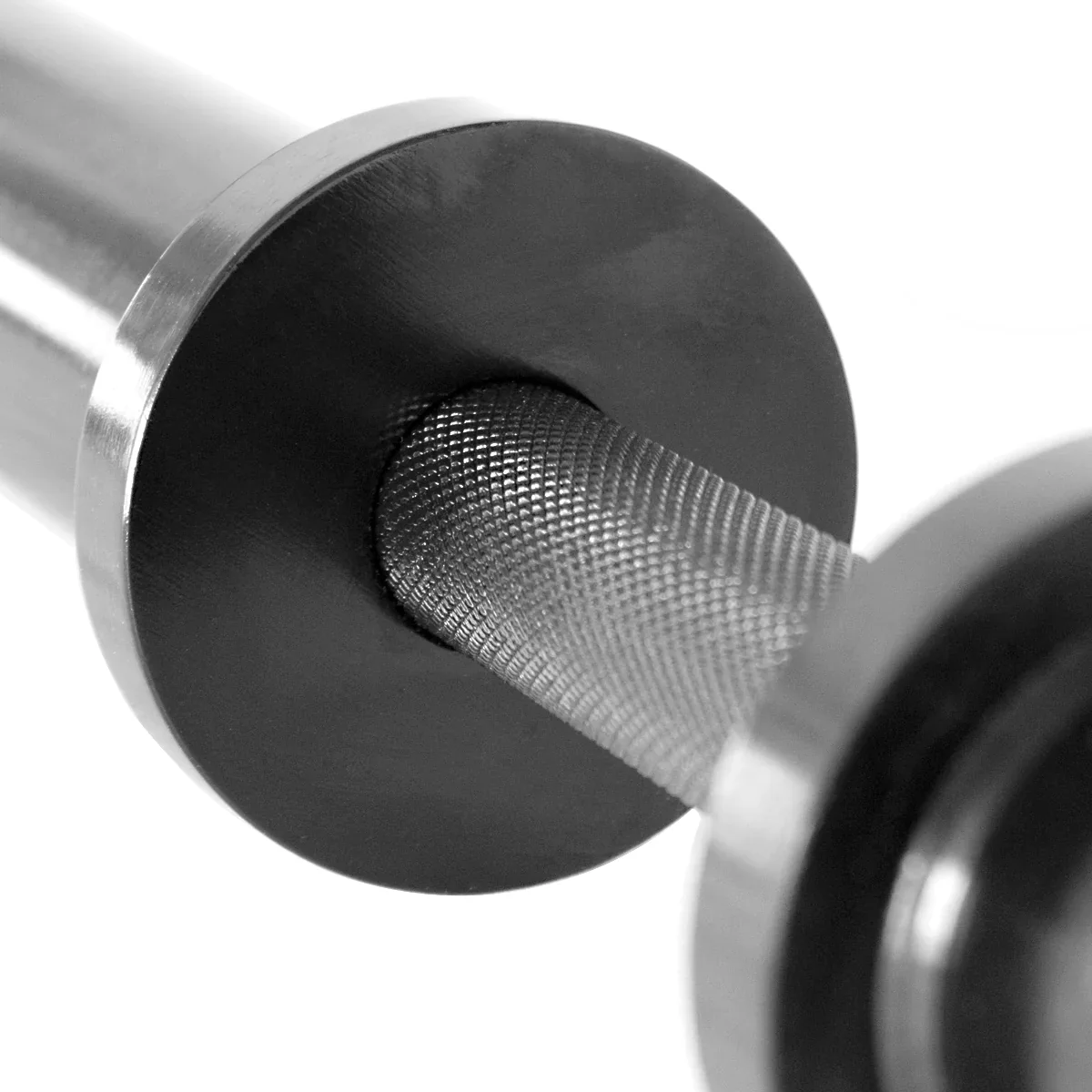 Olympic Dumbbell Handle - Black Zinc Coated - Image 3