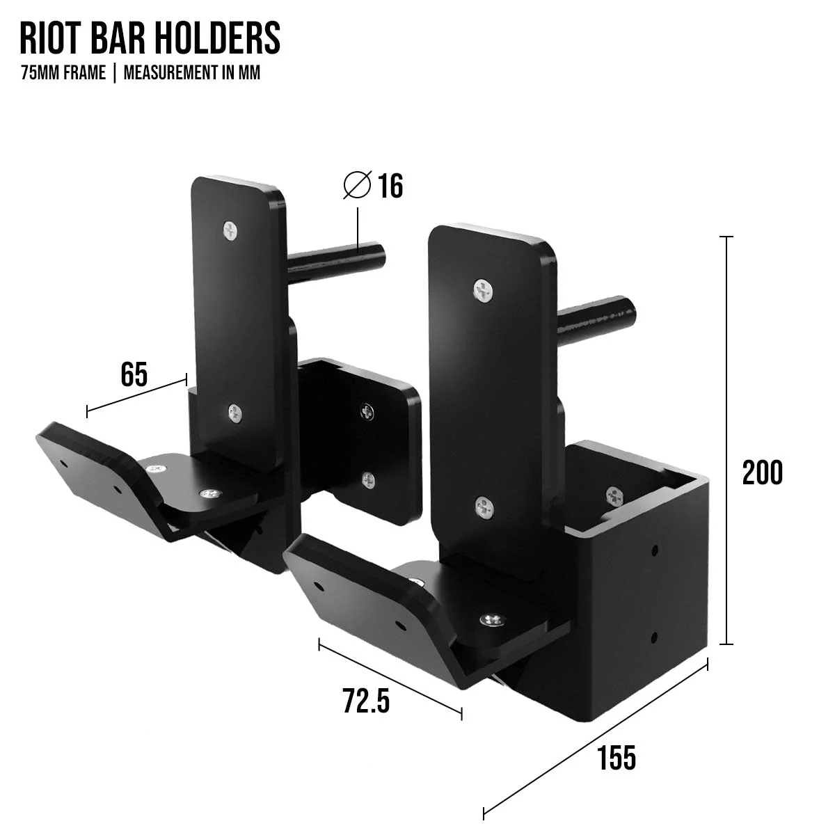 Riot MRR | Bar Holders, Pair - Image 3
