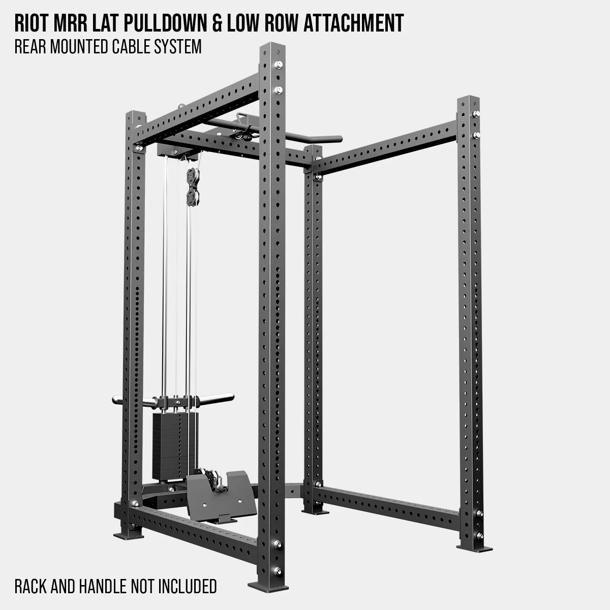 Riot MRR Lat Pulldown & Low Row Attachment | Rear Mounted Cable System - Image 5