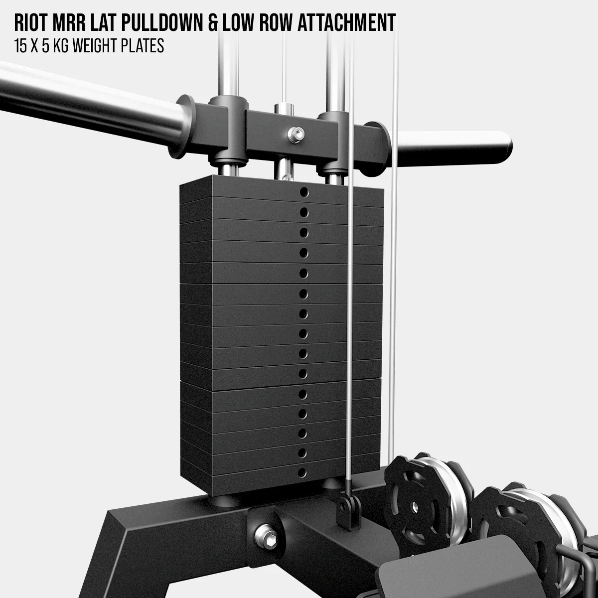 Riot MRR Lat Pulldown & Low Row Attachment | Rear Mounted Cable System - Image 8