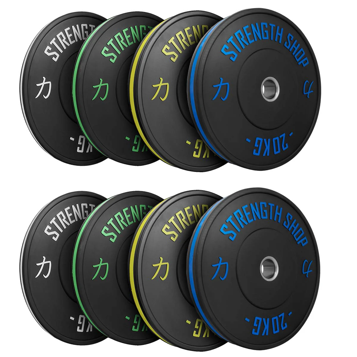 Rubber Bumper Plates w/ Colour Coded Stripe - Image 6