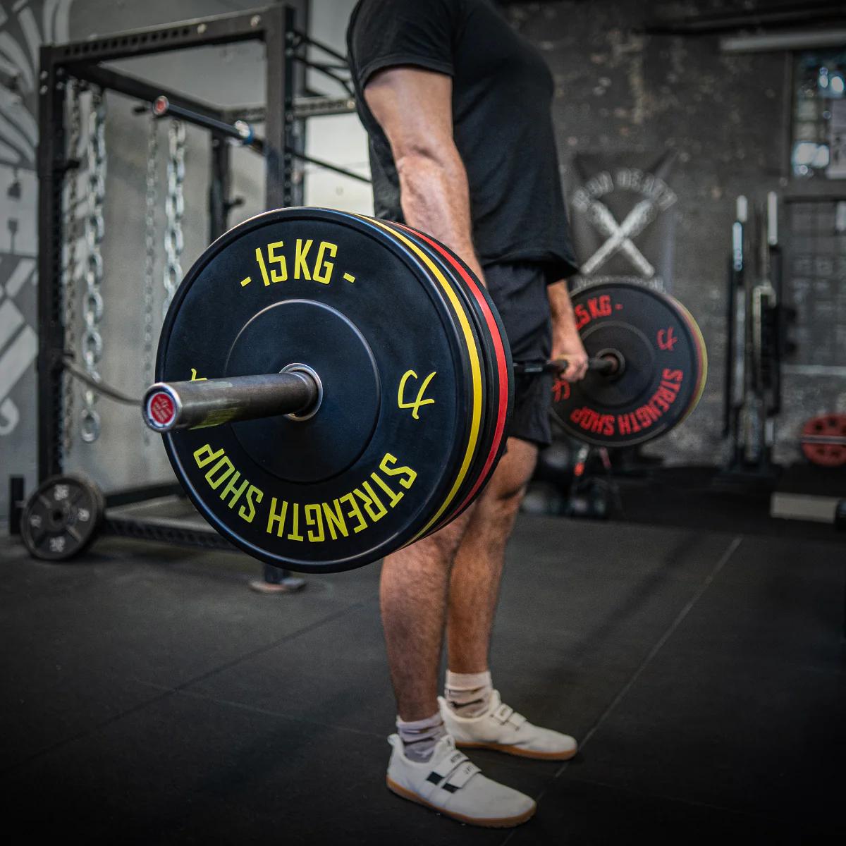 Rubber Bumper Plates w/ Colour Coded Stripe - Image 9