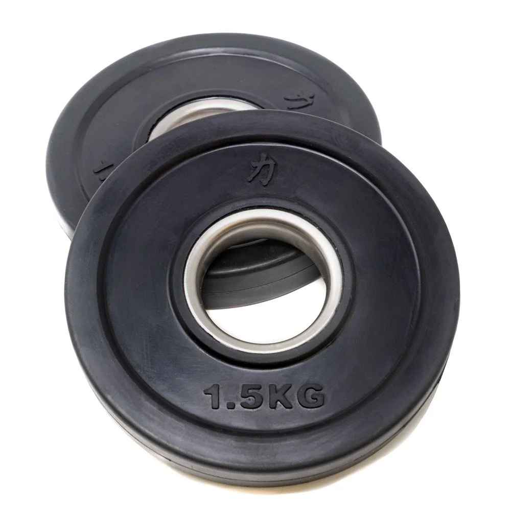 Rubber Coated Plates - Black 0.5kg -5kg - Image 13