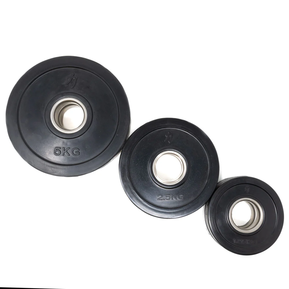 Rubber Coated Plates - Black 0.5kg -5kg - Image 24