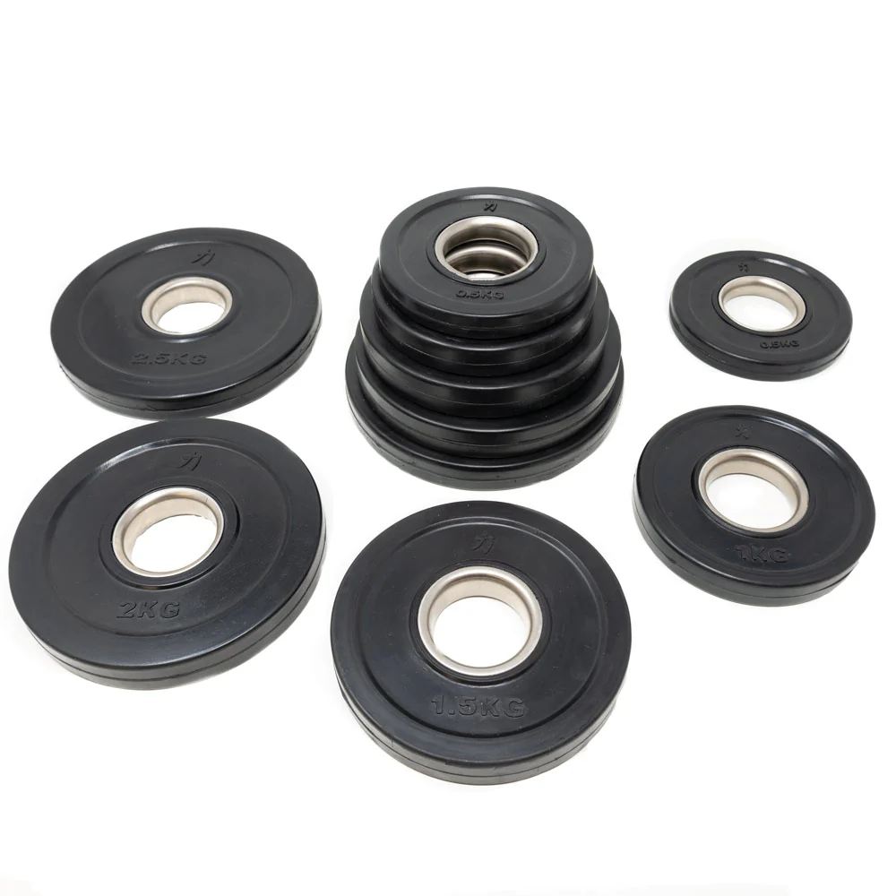 Rubber Coated Plates - Black 0.5kg -5kg - Image 26