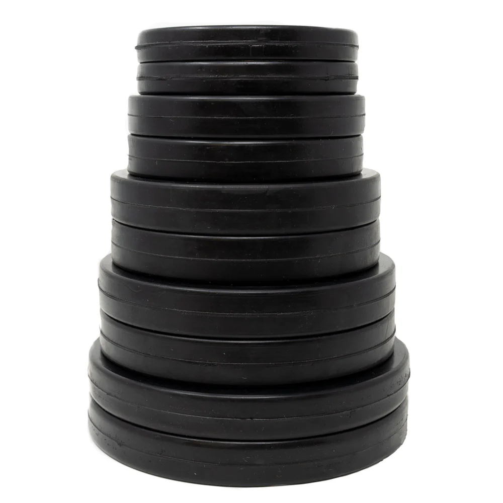 Rubber Coated Plates - Black 0.5kg -5kg - Image 27